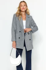 Trendyol Gray Regular Lined Woven Blazer Jacket