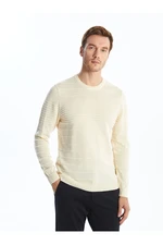 LC Waikiki Lw - Crew Neck Long Sleeve Striped Men's Knitwear Sweater