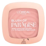 L´OREAL Paris Paradise Blush 01 Life Is Peach lícenka 9 ml