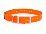 Kunststoffhalsband orange, 25 mm x 70 cm