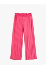 Koton The Trousers Have Wide Leg, Comfortable Cut. The waist is elasticated.