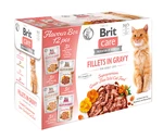 BRIT CARE cat vrecko FILLET in GRAVY - 12x85g