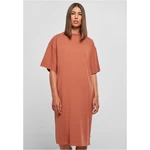 Women's Organic Long Oversized Terracotta T-Shirt