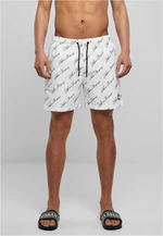 Swim Shorts Pattern whitescriptlogo