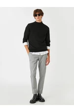 Koton Basic Woven Trousers with Lace-Up Waist.