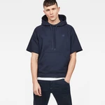 Sweatshirt - G-STAR Tendric stor hooded sw 1/2 slv blue