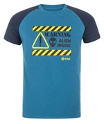 Boys' cotton T-shirt Kilpi SALO-JB - blue