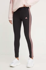 Legíny adidas Essentials dámské, černá barva, vzorované, JH3715