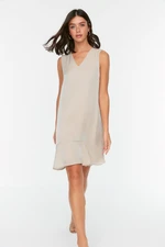 Trendyol Stone Ruffle Dress