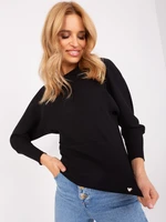 Basic black cotton blouse BASIC FEEL GOOD