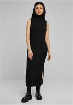 Women's knitted dress Turtleneck black