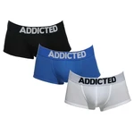 3PACK Men's Addicted Boxer Shorts Multicolored