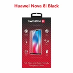 Tvrzené sklo Swissten Full Glue, Color Frame, Case Friendly pro Huawei Nova 8i, černá