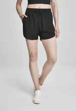 Black Women's Viscose Resort Shorts