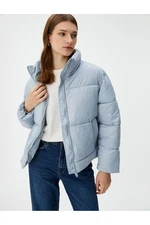 Koton Short Down Coat High Neck Zippered Pocket