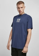 Navy blue/white T-shirt with Chinese symbols