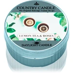 Country Candle Lemon Tea & Roses čajová svíčka 42 g