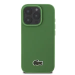 Zadní kryt Lacoste Iconic Petit Pique Woven Logo MagSafe pro Apple iPhone 16 Pro Max, zelená