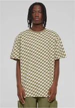 Men's T-shirt Oversized Check khaki