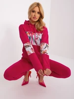 Fuchsia Women's Cotton Tracksuit