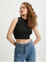 Black Women Crop Top Guess Edie - Women