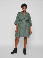 Dark green women's patterned dress VILA Etna - Women's