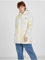 Yellow-White Women's Patterned Reversible Lightweight Hooded Jacket VANS - Women