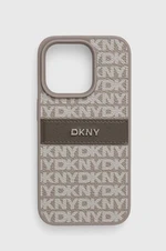 Obal na telefon Dkny iPhone 15 Pro 6.1 šedá barva, DKHCP15LPRTHSLE