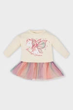 DEFACTO Baby Girl Unicorn Printed Long Sleeve Thick Tutu Sweat Dress