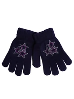 Yoclub Kids's Gloves RED-0216G-A250-003 Navy Blue