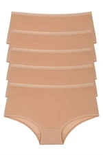 98545 Dewberry Women Panties High Waist Pack of 5-SKIN COLOR