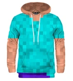 Mr. GUGU & Miss GO Unisex's Pixel Steve Hoodie H-K2356