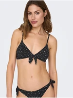 Black Women's Polka Dot Swimwear Top ONLY Nitan - Women