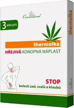 CANNADERM thermolka Hrejivá konopná náplasť 3 ks