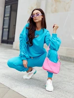 Turquoise sweatshirt Cocomore cmgBZ1260.R33