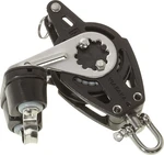 Viadana 57mm Composite Single Block Swivel with Shackle and Becket - Cam Cleat