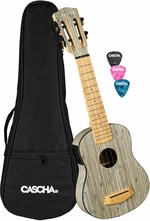 Cascha HH 2315E Bamboo Ukulele soprano Graphite