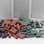 100Pcs/Box Dental Lab Silicone Rubber Polishing Burs Polishers 2.35mm Shank Mandrel 4Types Tools