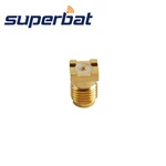 Superbat 10pcs SMA thru hole Female PCB Mount Straight RF Coaxial Connector