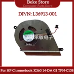 Beke New Original Cooling Fan Heatsink For HP Chromebook X360 14-DA G1 TPN-C138 L36913-001 Fast Ship