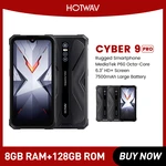 Hotwav Cyber 9 Pro 4G Mobile Phone 6.3" 48MP Rear Camera Rugged Smartphone 8GB +128GB 7500mAh Helio P60 Octa Core Cellphone