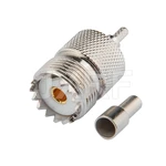 JX RF Connector SO239 UHF Female Crimp for RG316 RG174 RG58 LMR195 RG142 Coaxial cable Jumper Pigtail