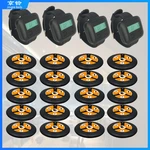 Wireless Waiter Buzzer Call System 4 Wristwatch Receiver + 20 Buttons Black For Restaurant Coffee