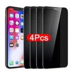 4 PCS Full Cover Anti-Spy Screen Protector for iPhone 13 12 Mini 7 8 14 Plus XR XS Private Glass for iPhone 11 12 13 14 Pro Max