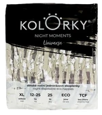 Kolorky Night Moments Multipack - Vesmír - XL (12-25 kg) noční jednorázové ekoplenky 100 ks