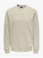 Beige men's sweatshirt ONLY & SONS Levi Life - Men