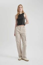 DEFACTO Straight Fit Cargo Trousers