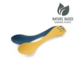 Light my fire Spork original BIO 2-pack mustyyellow/hazyblue Cestovní příbor