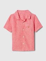 Pink Boys' Linen Shirt GAP