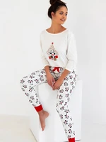 Pyjamas Sensis Panda 3/4 Christmas S-XL ecru 001